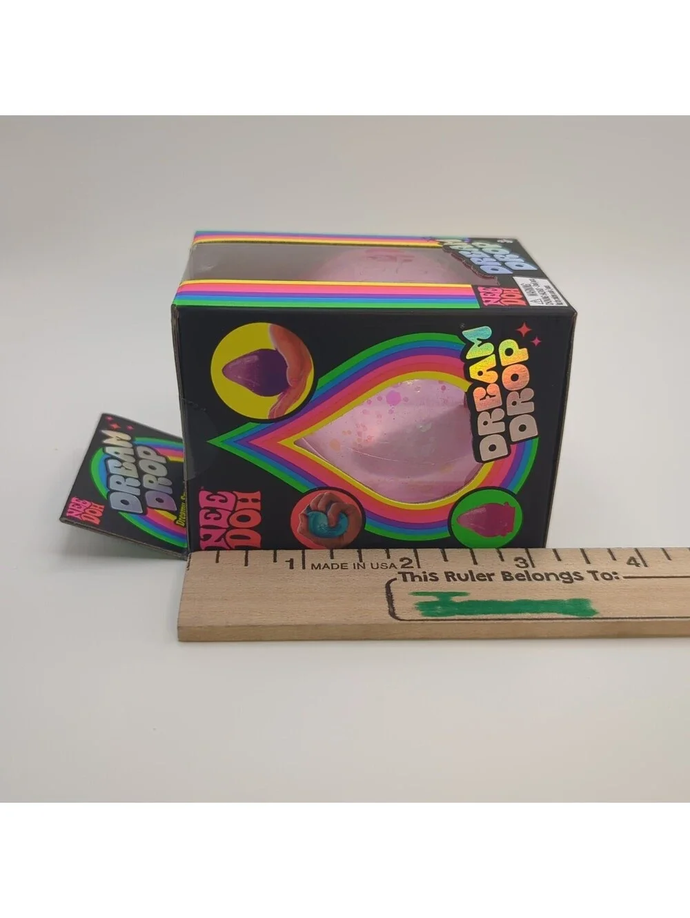 Nee Doh Dream Drop - Dreamy Smooth Squeeze Stress Ball - Pink Iridescent- New